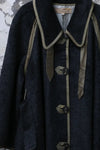 MUTEDANCE long coat with tie belt MD23FW62 gray PM99